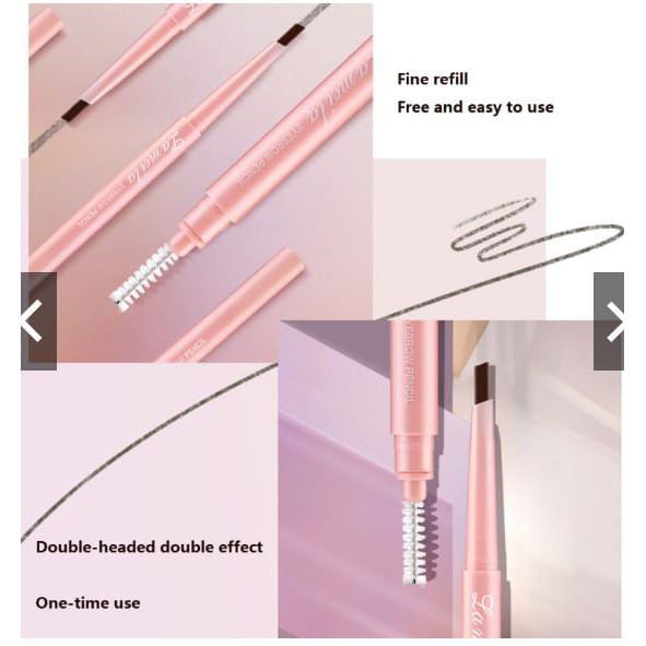 Lameila Pensil Alis 7 Warna Double Head Waterproof And Long Lasting (Pink) HK2013