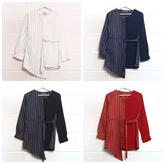 Chamele Blouse Wanita Salur Atasan Busui Friendly Symetry 2172