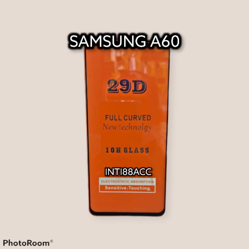 SAMSUNG A60 / TEMPERED GLASS FULLEM FULL LAYAR + PEKING CHEIL / SAMSUNG A60