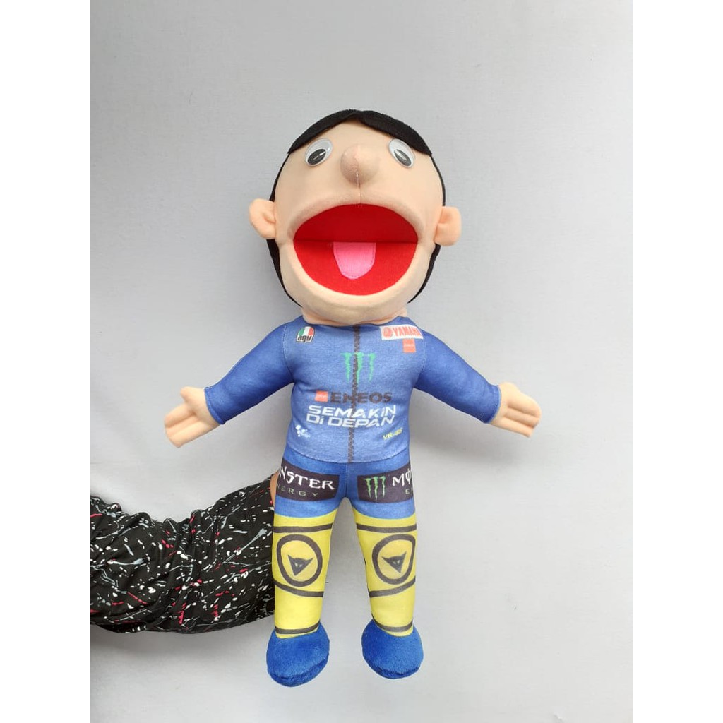 Boneka Tangan Muppet Pembalap Valentino Rossi | Boneka Edukasi