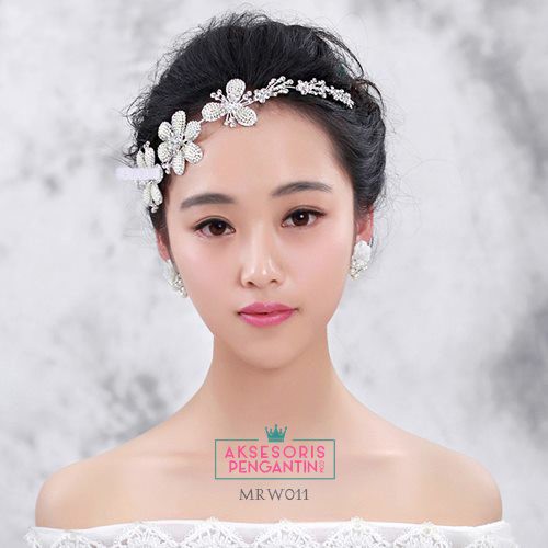 [PRODUK TERBATAS] HEADPIECE PENGANTIN AKSESORIS SANGGUL TIARA WEDDING MRM011