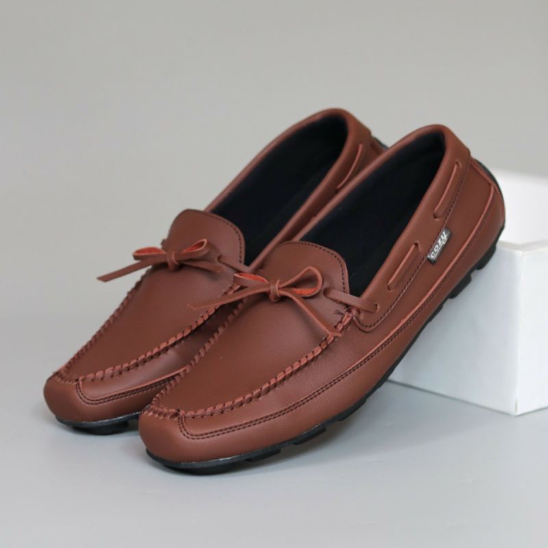 HOUSTON | Sepatu Pria Kasual Loafers Trendi Modern Fashion Santai Kerja Formal