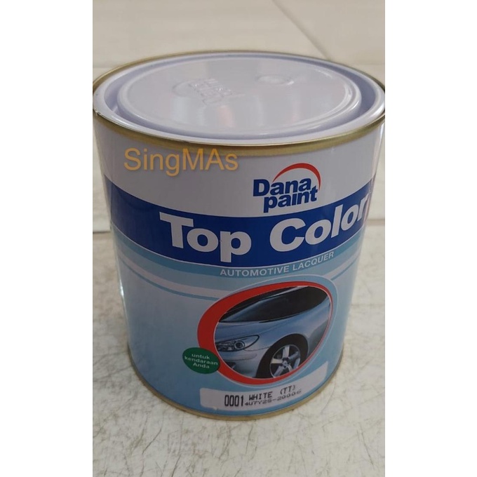 """] Cat Mobil Duco TOP COLOR 222-0001 White (TT) 1Kg Pagar Kayu Putih