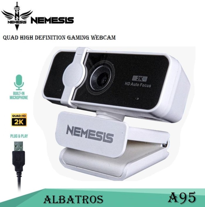 Webcam Gaming ALBATROS NYK A-95 QHD with 2K resolution A95