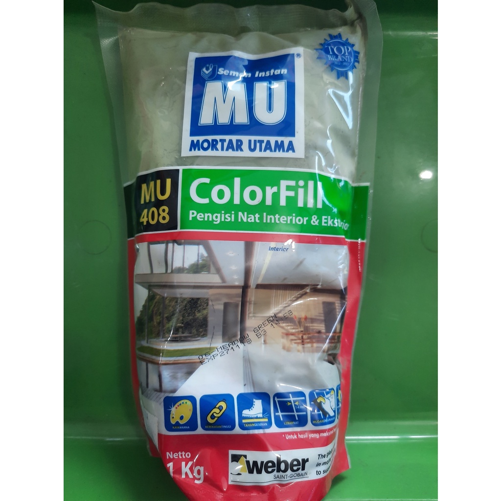 Mu 408 Colorfill Pengisi Nat Keramik 1 kg Weber