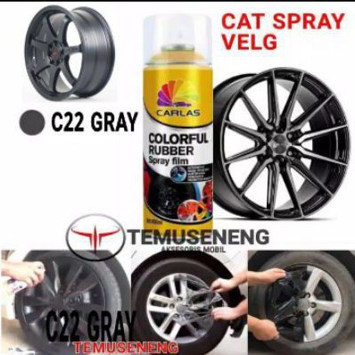 [Khusus Pulau Jawa] Carlas Rubber Paint Spray Karet Cat Velg Mobil Motor Sepeda Body Dll Bisa Dikelupas Pelindung Velg