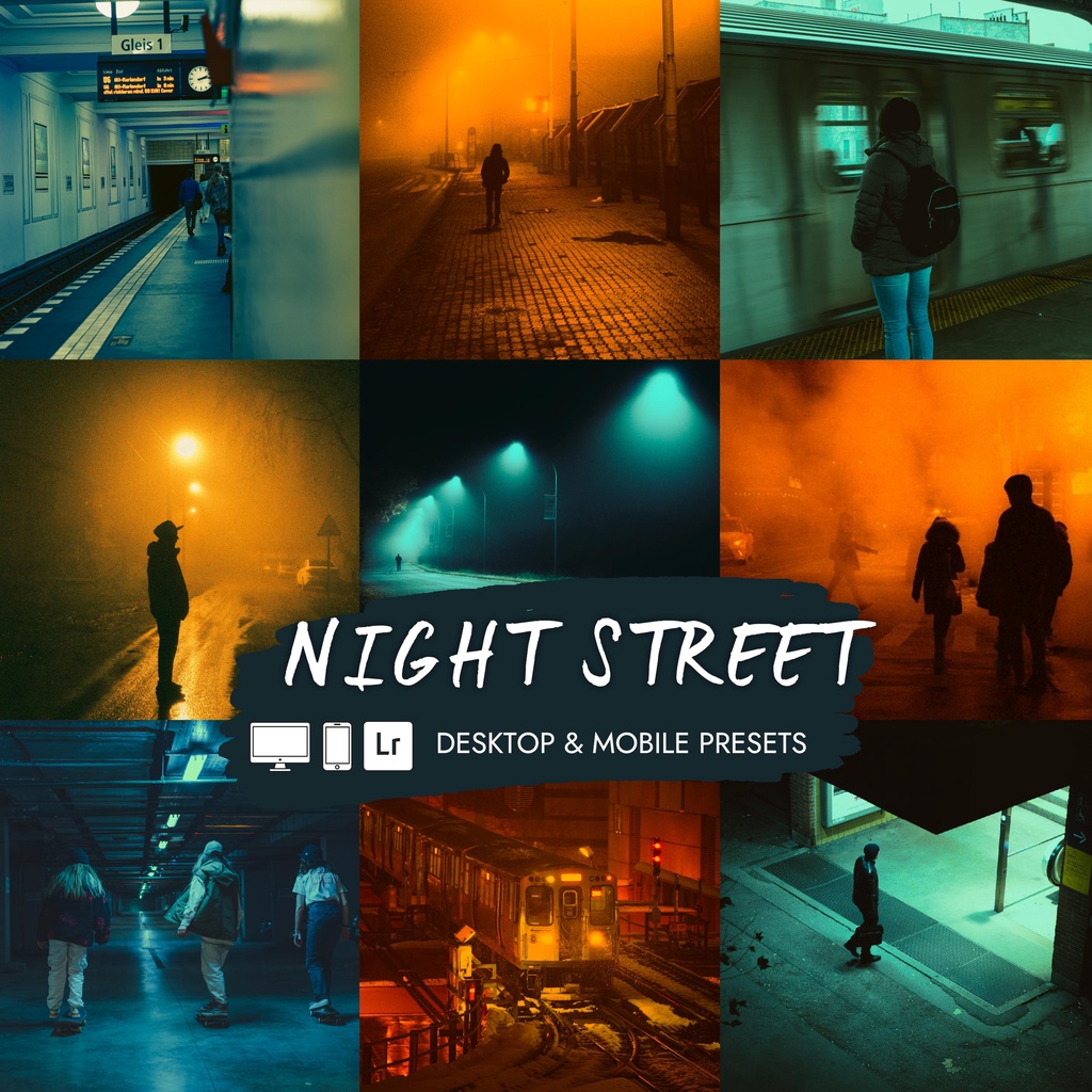 Preset Lightroom Premium - 15 Night Street + LUTs