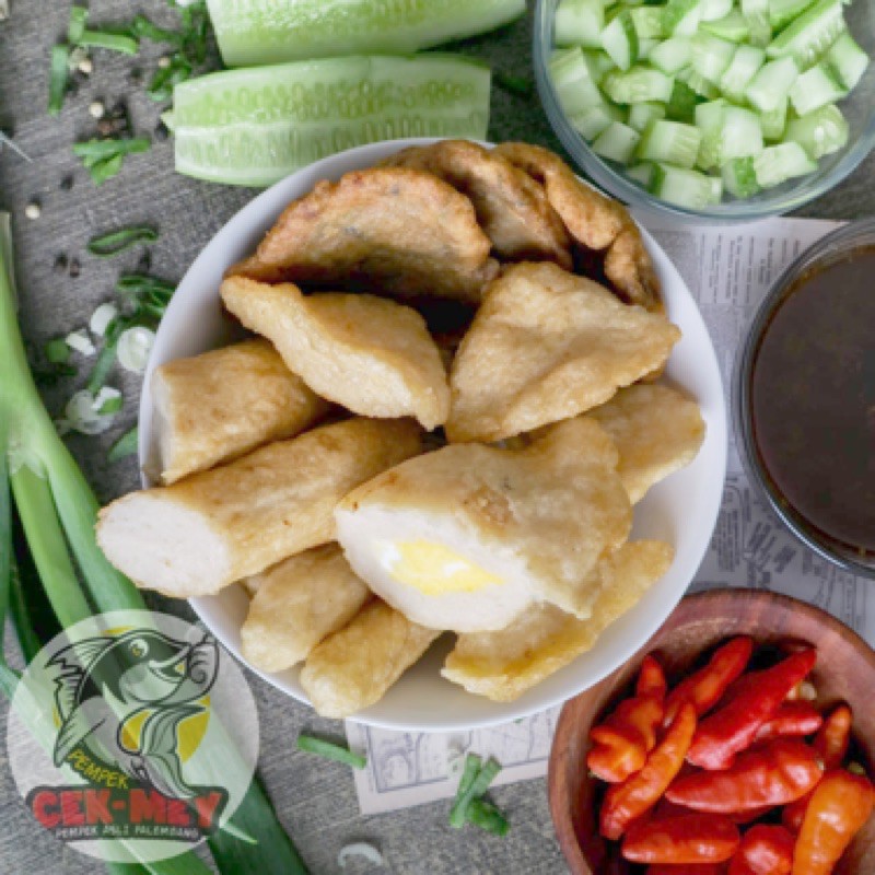 

Pempek Asli Palembang - Pempek Ikan Tenggiri ( Pempek CekMey Paket 4)