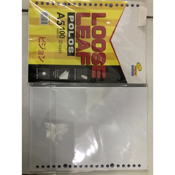 

refill binder vision loose leaf polos a5 isi 100