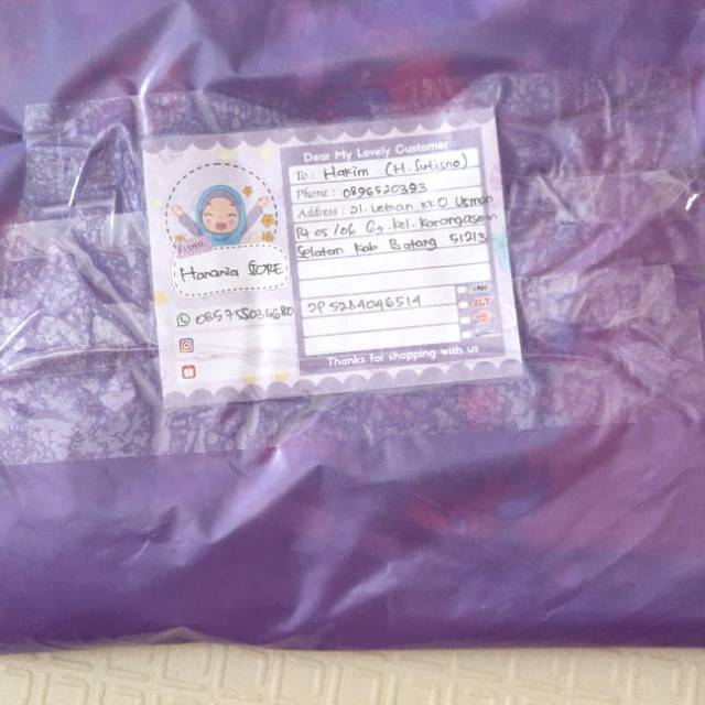 

Pesenan alfaruq XXL dewasa
