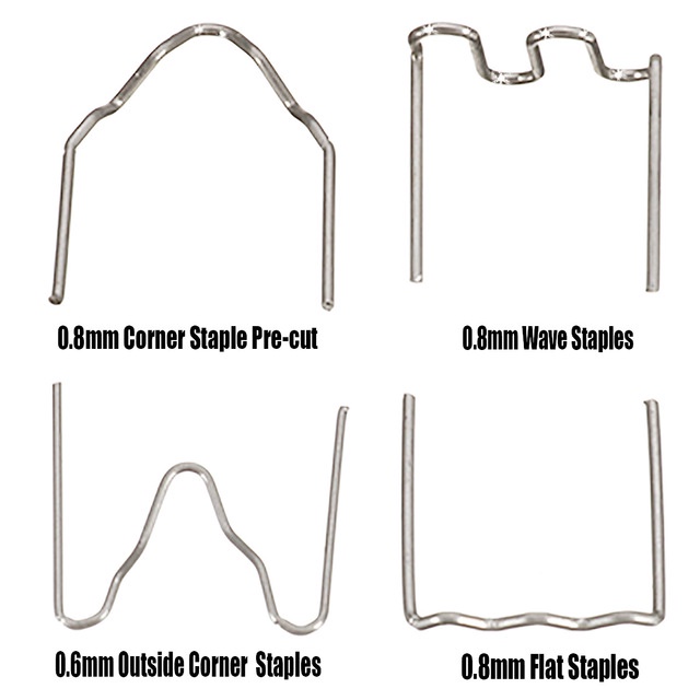 100pcs Stapler Plastik 0.8mm Untuk Reparasi Bumper Mobil