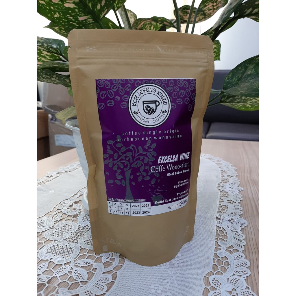 

Kopi Excelsa Wine 200 gram Kopi Lereng Kelud