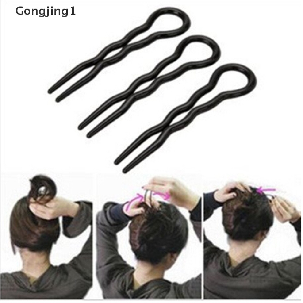 Gongjing1 Favorite 3Pcs / 1 set Klip Spiral Magic Simple Aksesoris Rambut Wanita