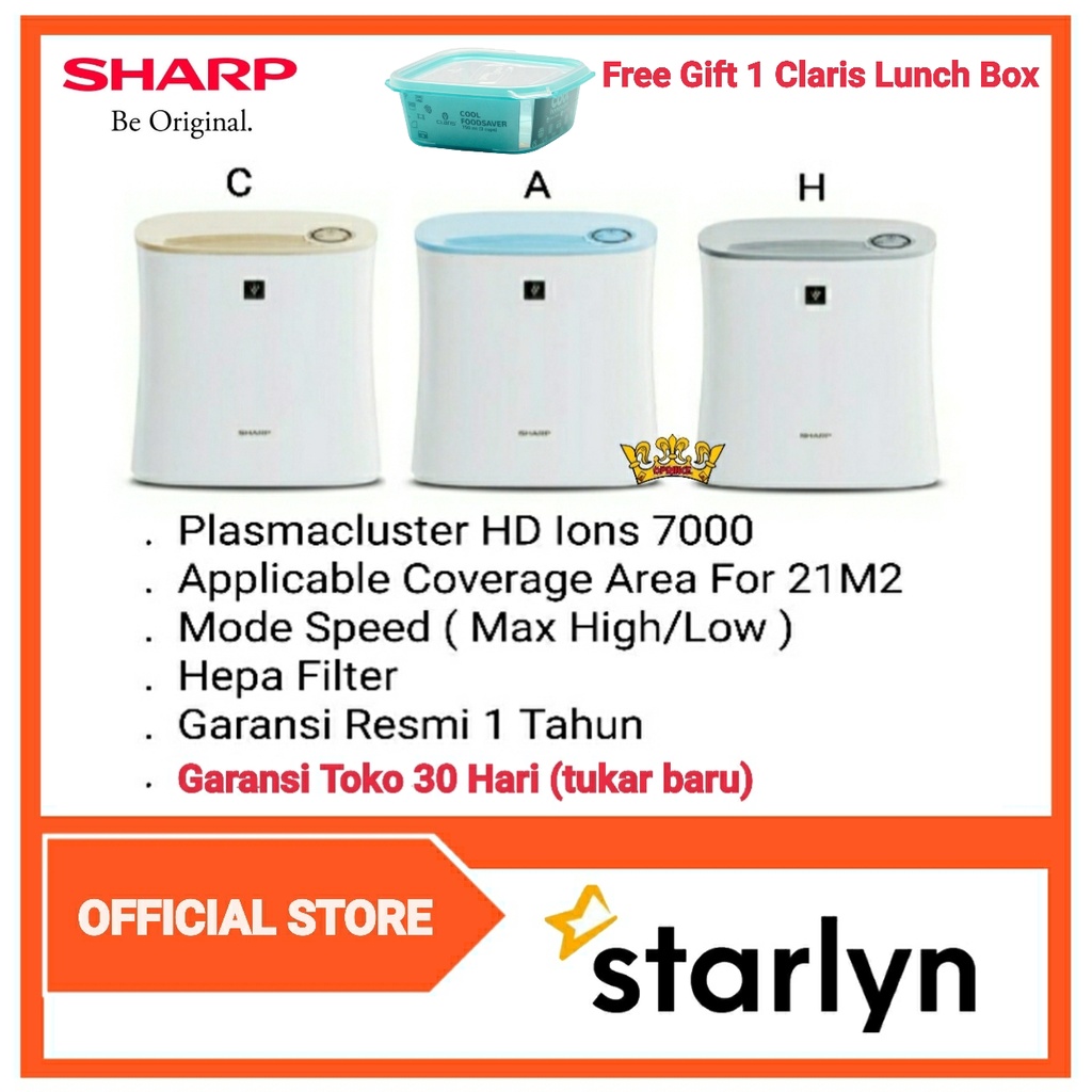 sharp fp f30y  a c h air purifier bonus kotak makan