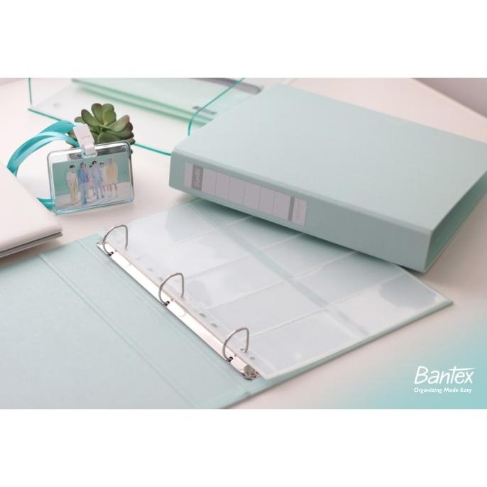 

BISA COD Bantex Photocard Album A4 3 Ring Binder Tropica Color Aqua8322P PROMOKode 2348