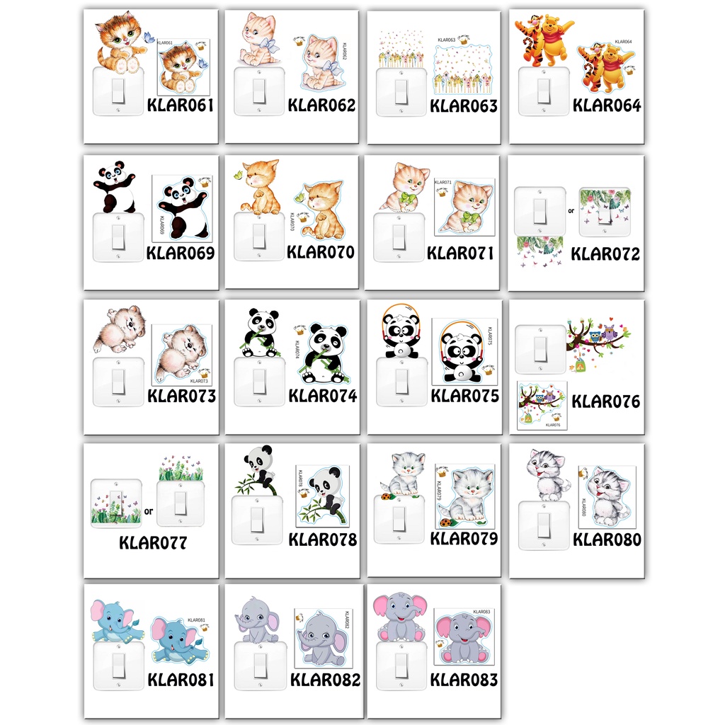 

SAMHEZ STICKER SAKLAR COLORFUL ANIMAL CUTE STIKER COLOKAN LUCU WALLSTICKER DINDINGWALLSTIKER STIKER DINDING MEWAH BAGUS MURAH DEKORASI RUANGAN STICKER TEMBOK WALLSTICKER