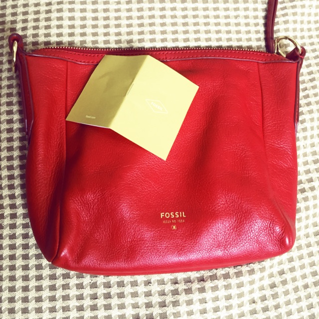 Fossil Red Sling Bag Ori PL