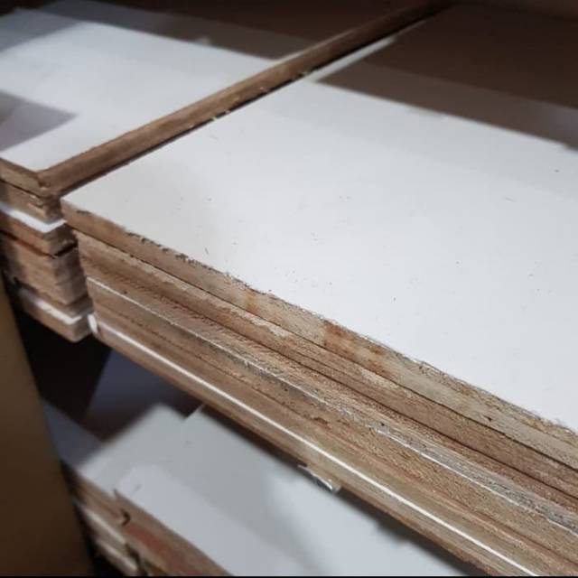 MULTIPLEX MELAMIN PUTIH 12 MM UKURAN  40 X 100 CM TRIPLEK KAYU  LAPIS  