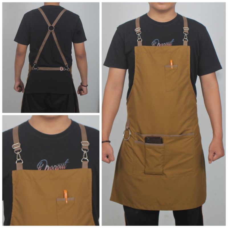Celemek Masak Apron Masak Barista Waiter Apron Chef Celemek Masak Apron Masak Barista Waiter Apron Chef