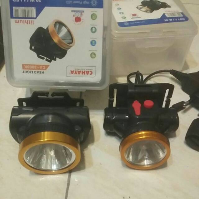 Senter kepala cahaya 20 watt versi mini