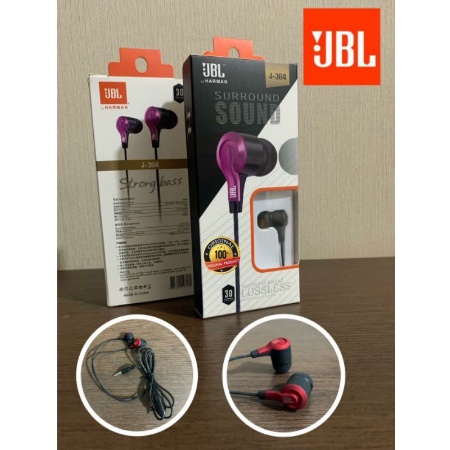 Headset JBL J364 Stereo Music BASS Earphone In Ear With Mic