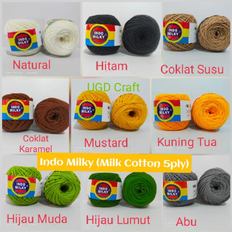 Indo Milky (Milk Cotton 5ply) SERI 1