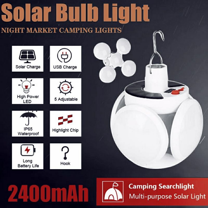 Lampu Solar 45w LED Lampu Emergency Reachargeable Lampu Darurat lampu Camping