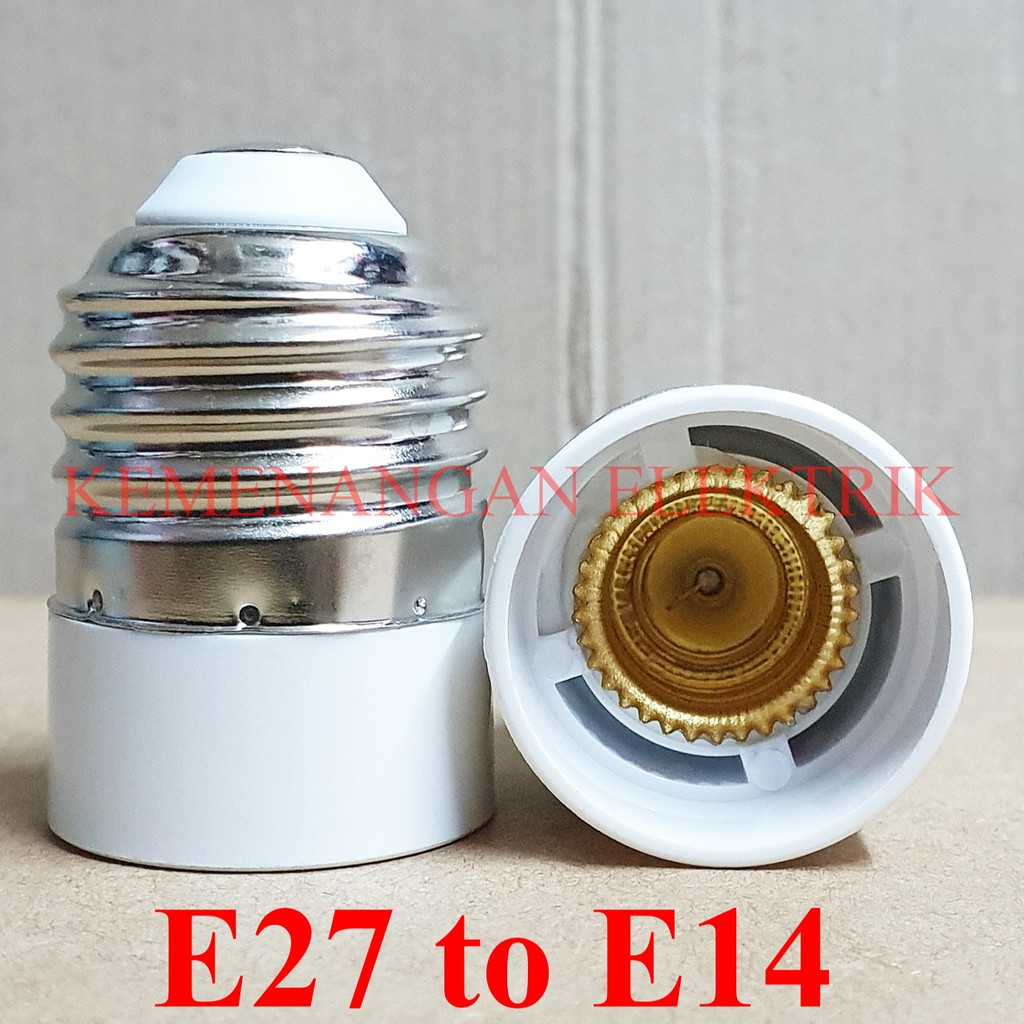 KONVERTER LAMPU FITTING E27 KE E14 LIGHT CONVERTER ADAPTER E27 TO E14