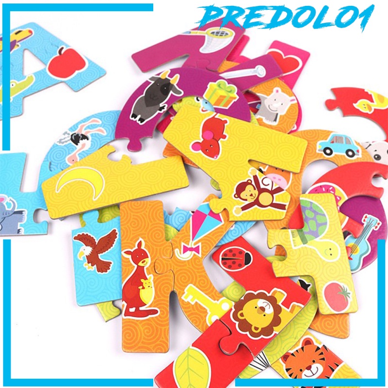 [PREDOLO1] ABC Alphabet Puzzles Match Game Cognition Sorting Spelling Novelty Toys Gift