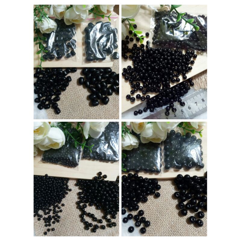 mutiara hitam curah berat 4mm/5mm/6mm/8mm/10mm/oval kecil/oval besar