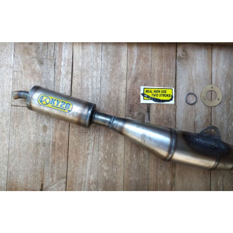 Knalpot Standar Racing Yamaha F1 F1Z F1ZR FIZR Force1 Plat Karat By KY26 Racing