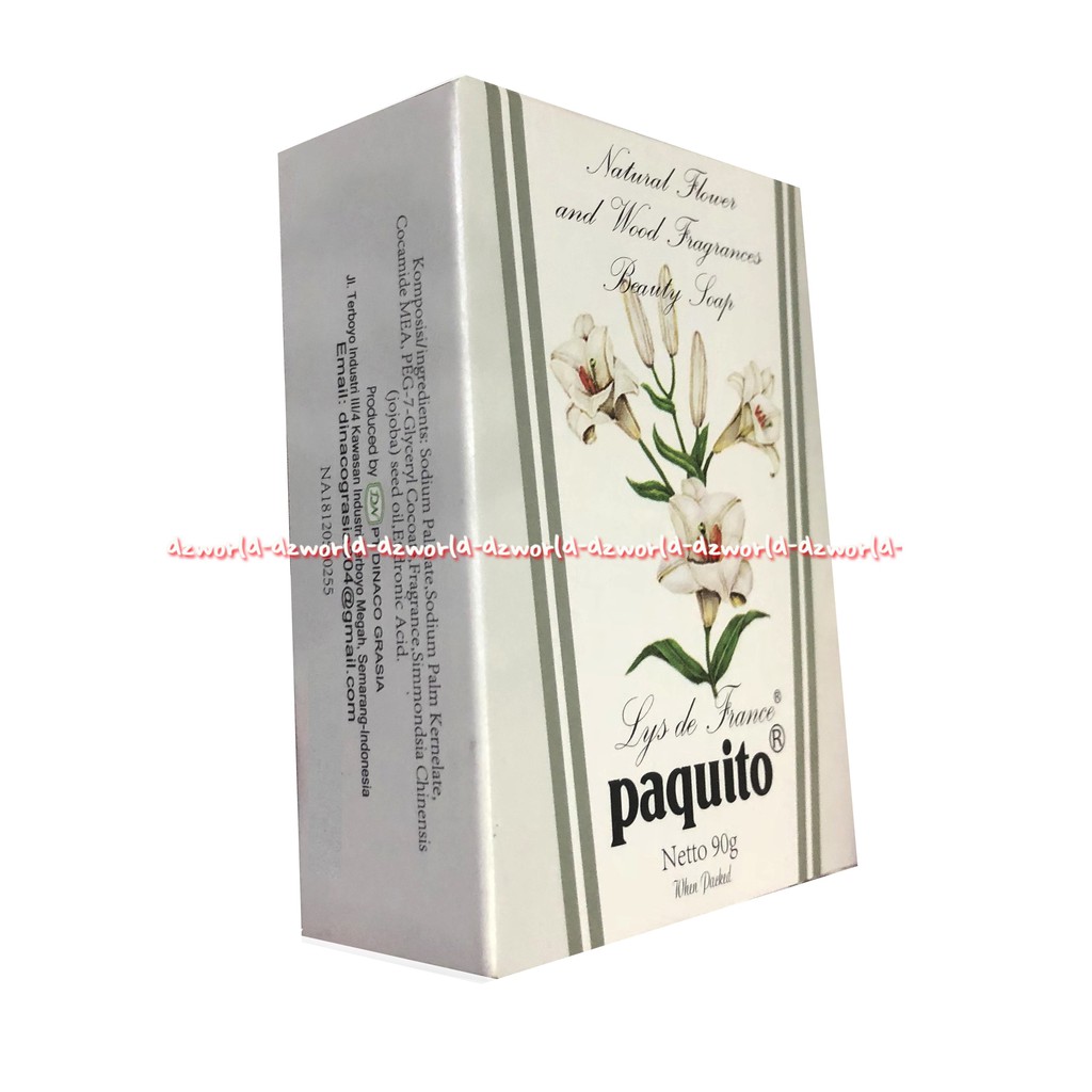 Paquito Lys De France 90gr Sabun Batang Pakuito Pakuito Lis De Frances Bar Soap Paquitos Bars Soaps
