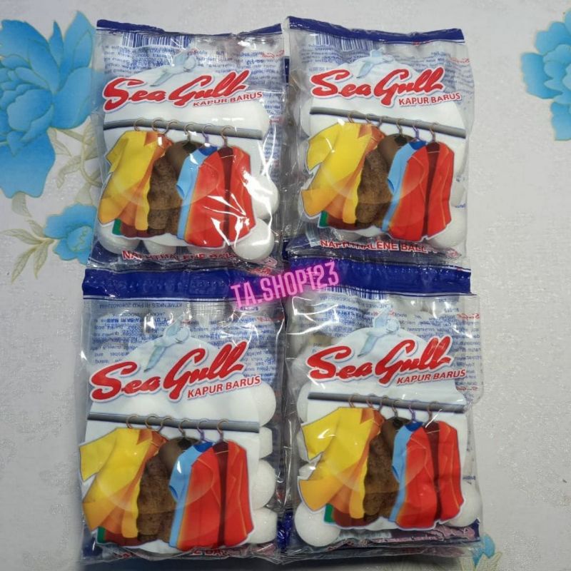 Kamper Seagull 25gr anti penghilang bau Naphthalene toilet ball ( PUTIH )