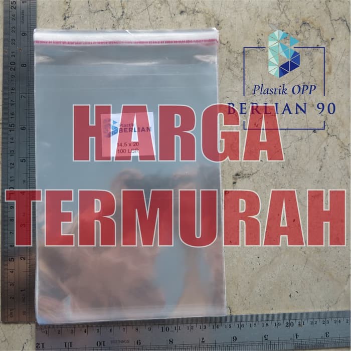 

Unik Plastik OPP 14,5X20CM KW1 100LBR Lem atau Seal Berkualitas