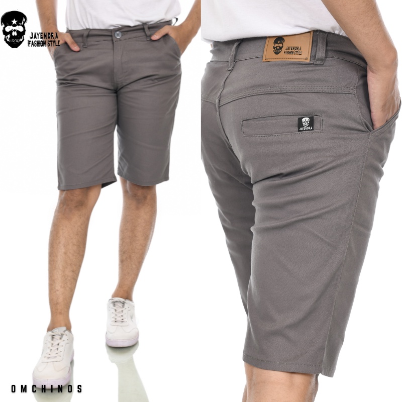 Celana Chino Pendek Pria Chinos Short Pants Slim fit Outfit Fashion Trend Distro Casual Santai