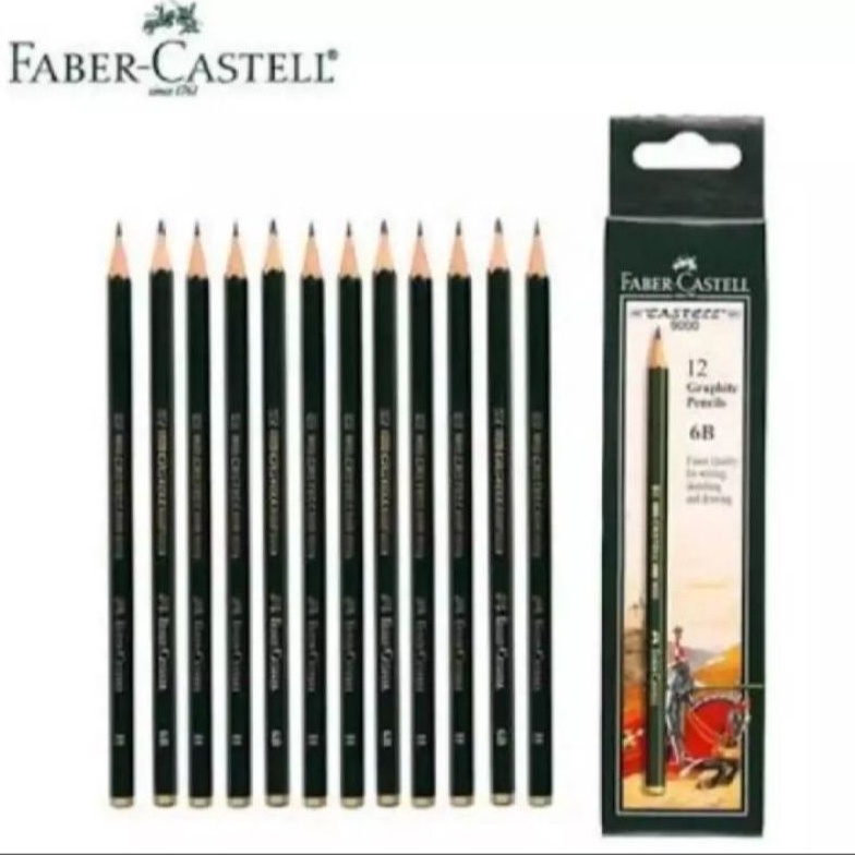 

(PROMO) Pensil Faber Castell 2B 1 Pack isi 12pcs/ Pencil Faber Castell 2B Original