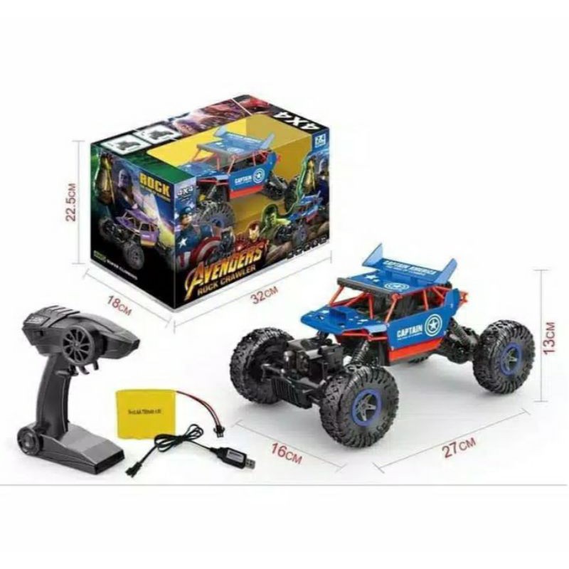 mainan mobil rock crawler remote control 4wd/mobil offroad