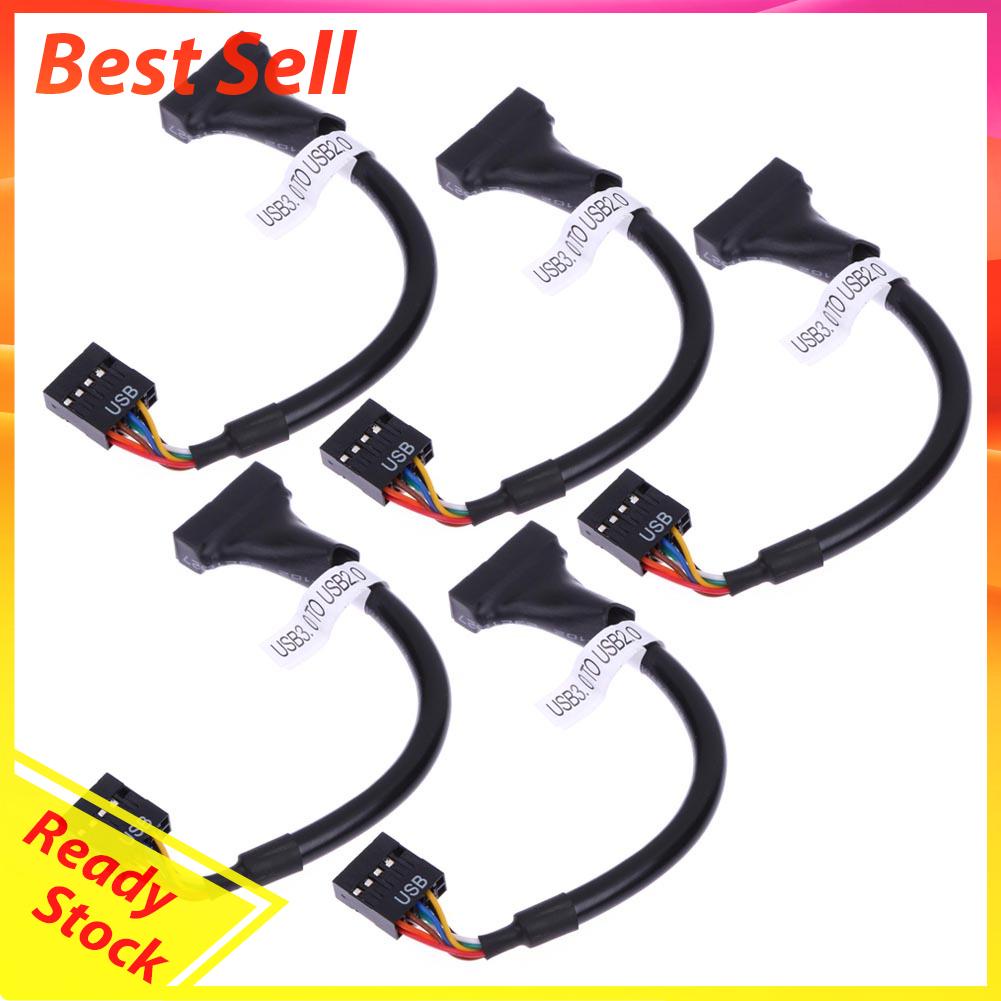 Kabel USB 3.0 20 Pin Male Ke USB 2.0 9 Pin Female Untuk Motherboard