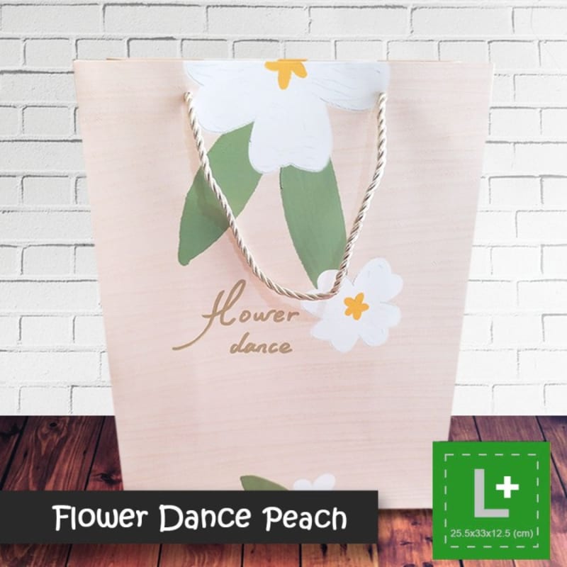 

Paper Bag Tali Motif Ukuran L+ / Tas Kertas Kado - FLOWER DANCE