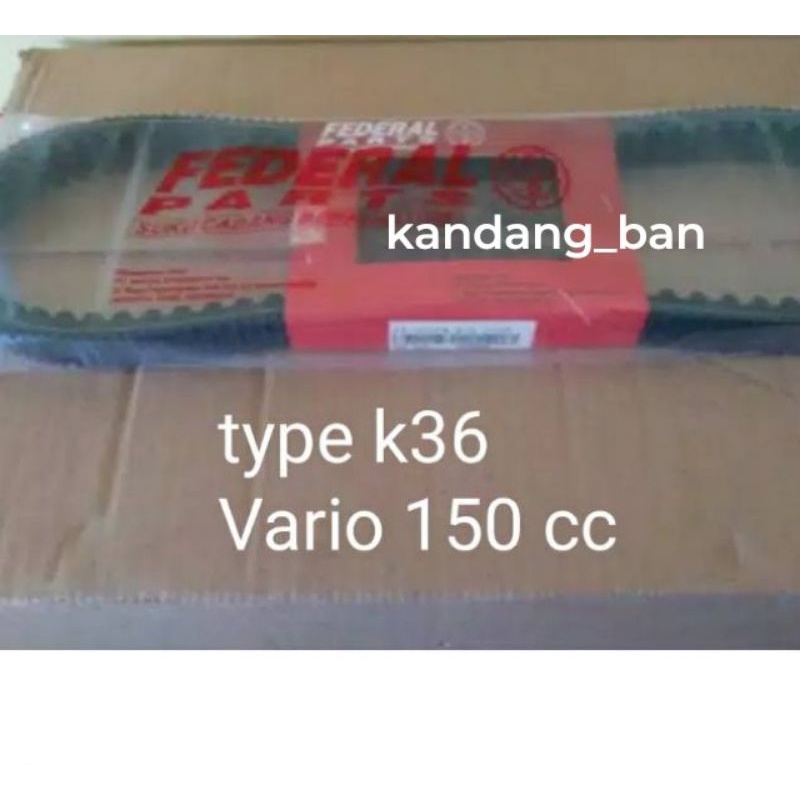 Van belt + roler Honda Vario 150 cc type k36 merk federal by.pt Astra Otoparts (jaminan kualitas Astra)