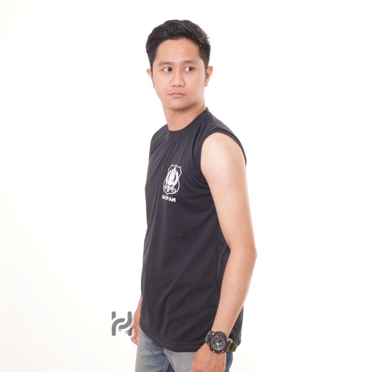 Security Kaos Satpam Lekbong Kaos Singlet Security Dalaman Satpam Lekmong Warna Coklat Hitam Navy