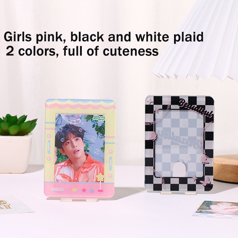 olla Photocard Holder Transparent Clear Acrylic  Id Card Kejea Transparan