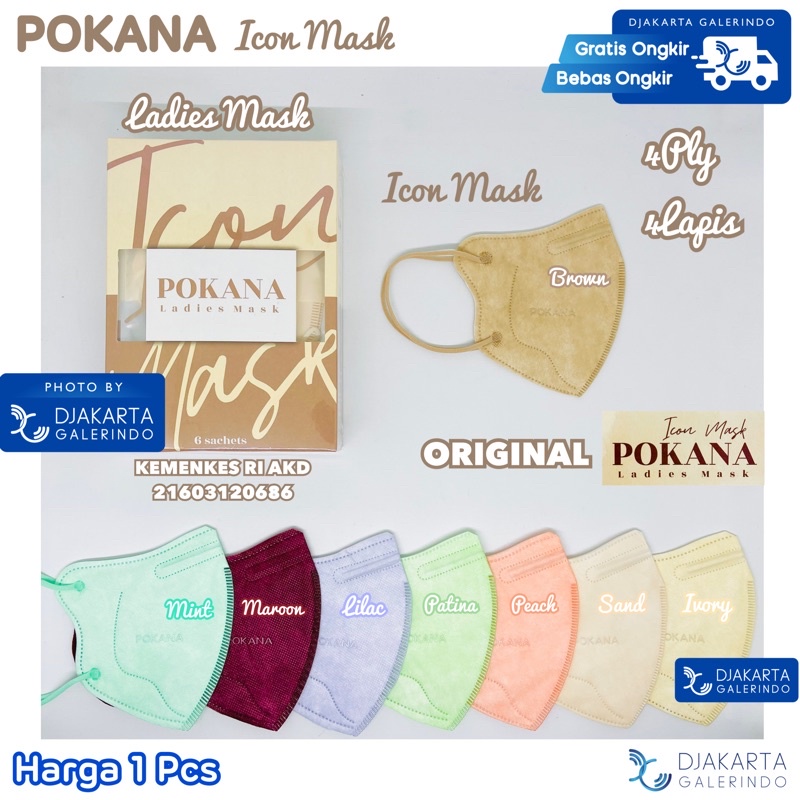 Masker POKANA ICON Ladies Mask 4ply Medical Mask