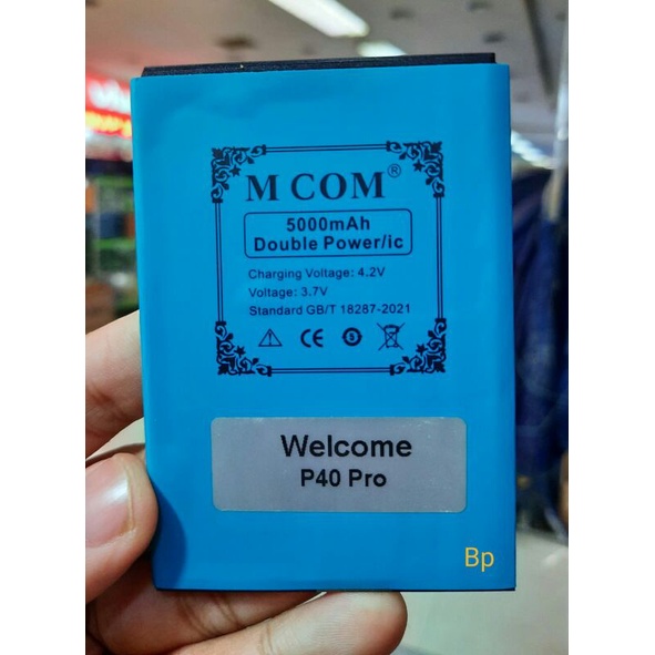 Baterai Welcome P40 Pro / Batre Welcome S30U / Welcome note 9 pro / Welcome i12 Pro V.4 double power murah meriah