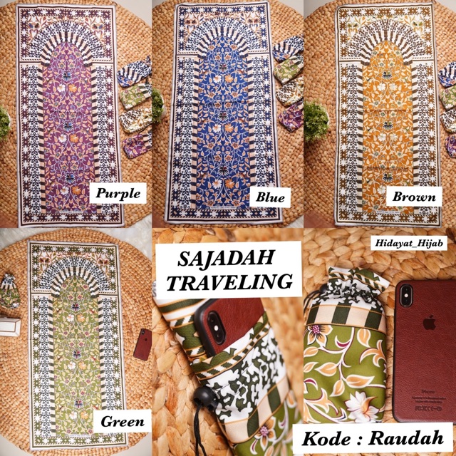 Sajadah Traveling Free Pouch Praktis