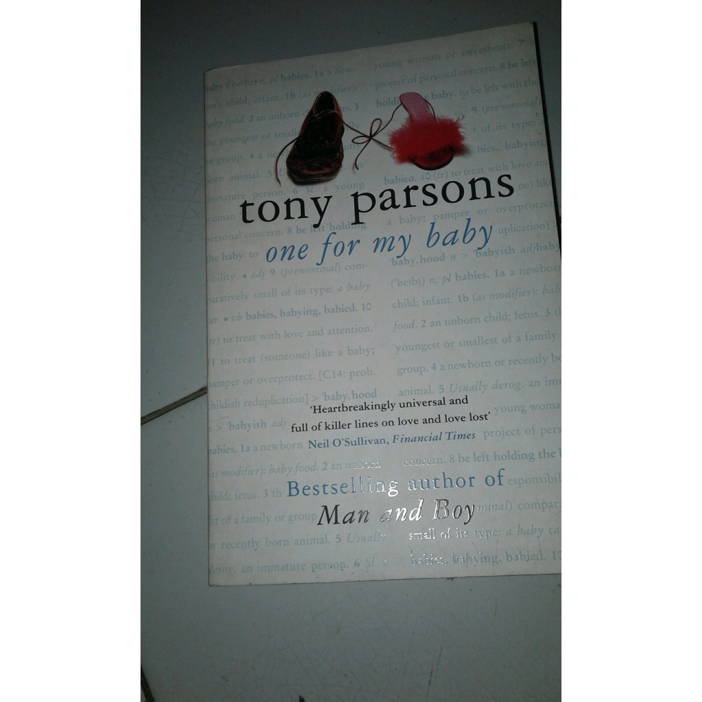 

ORIGINAL Novel TONY PARSONS one for my baby