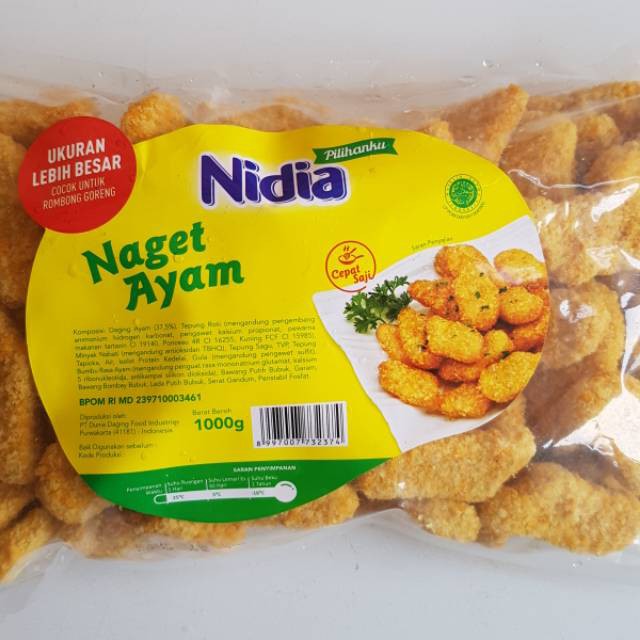 

Promo !! Nidia Chicken Nugget Naget Ayam 1 kg 500 gram 250 gram FROZEN SAYUR ONLINE BANDUNG | PESAN ANTAR