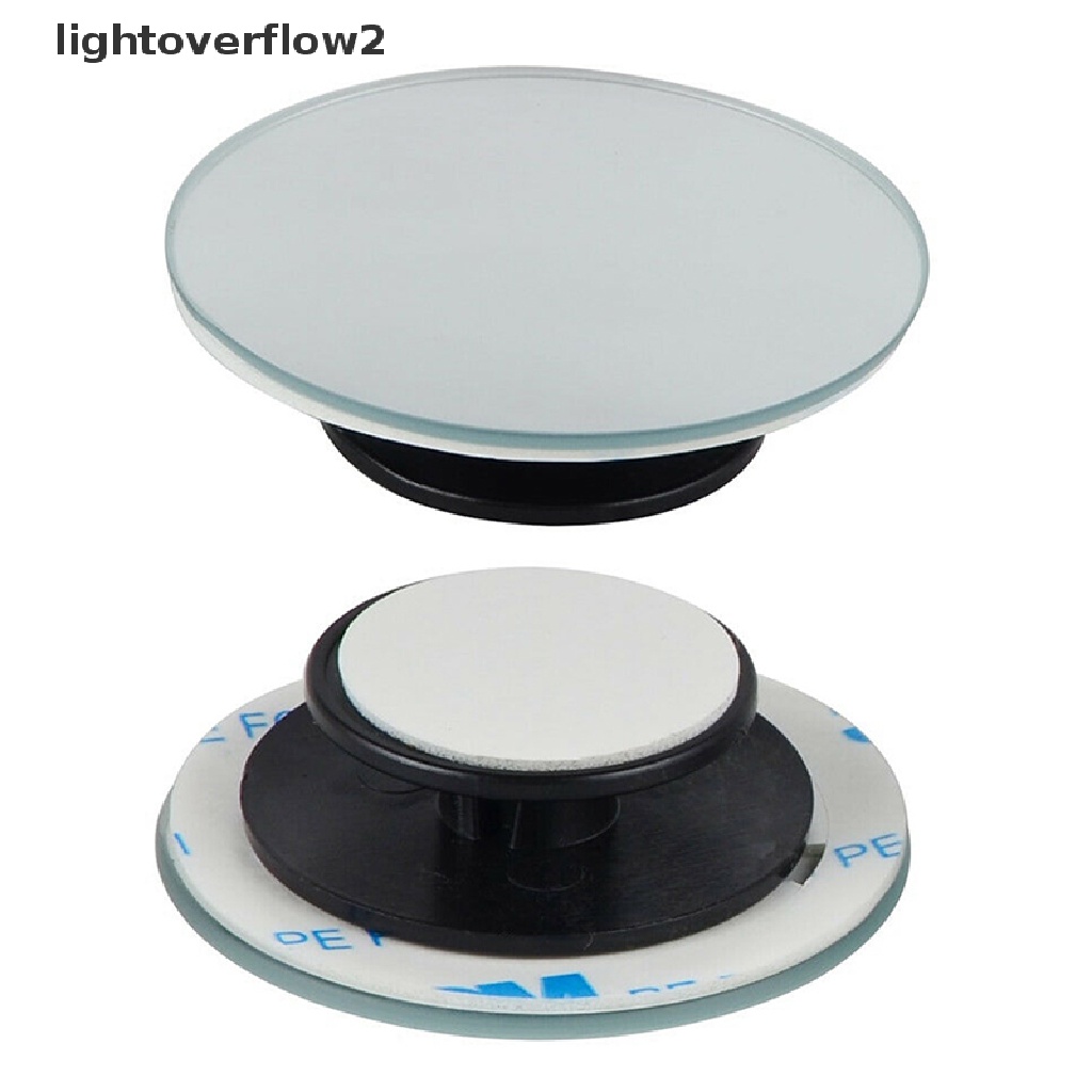 (Light2) 2pcs Kaca Cembung Wide Angle Untuk Blind Spot Mobil