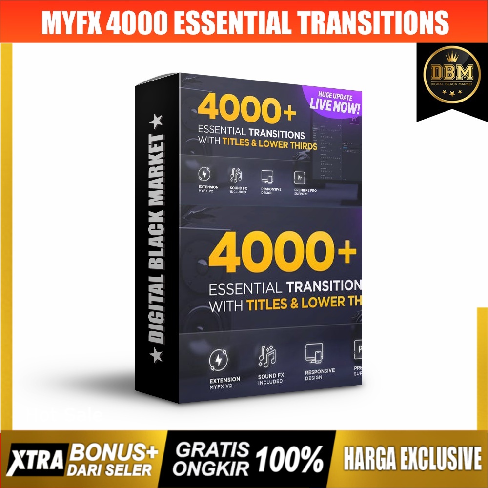 MYFX - 4000 Essential Transitions - After Effect (Extension)