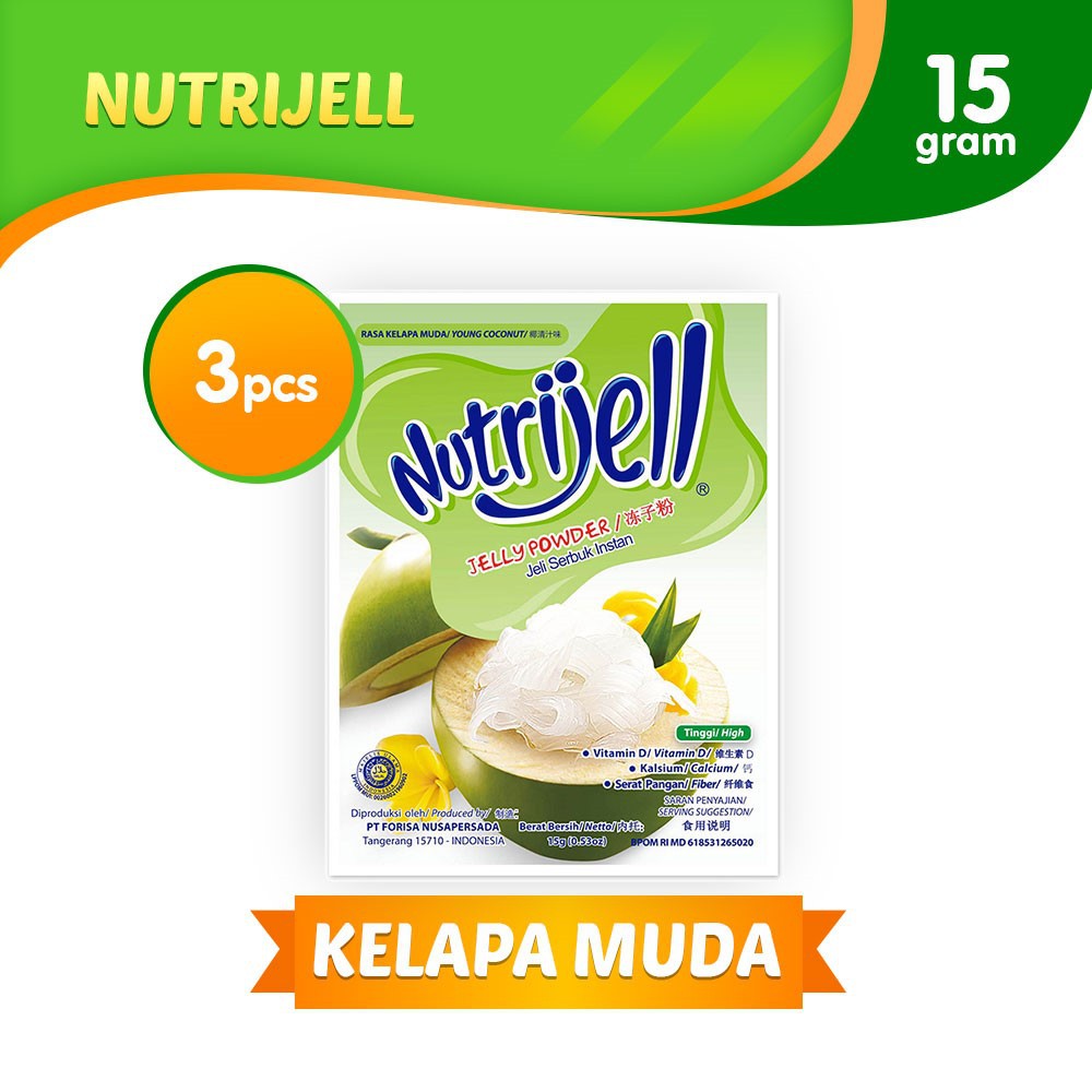 Jual Nutrijell Kelapa Muda 3 pcs Shopee Indonesia